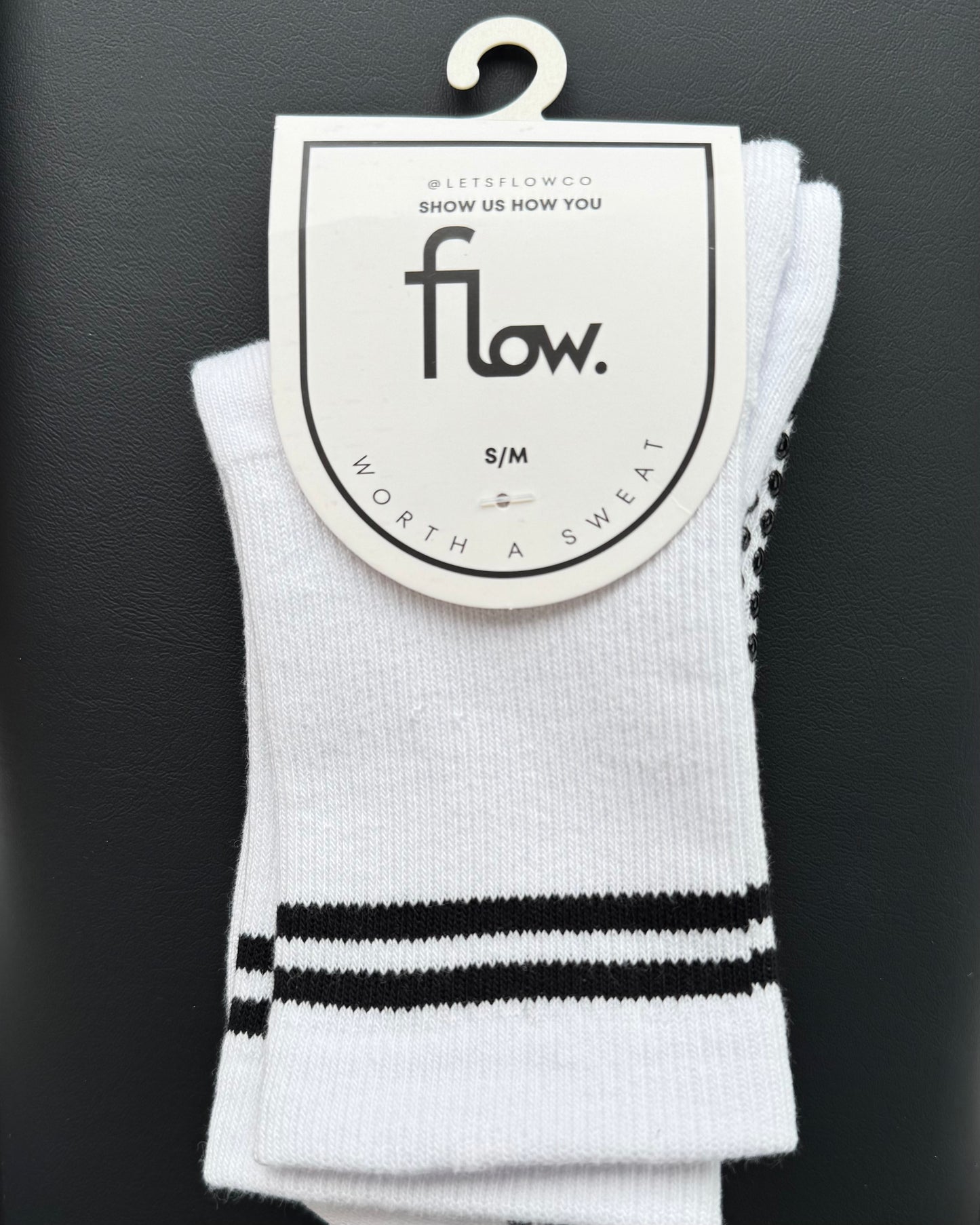 OG Varsity Grip | B&W Stripes | Full Crew