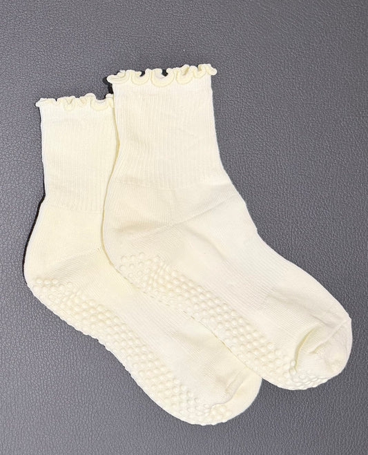 Flow Frill | Cream | Half Crew